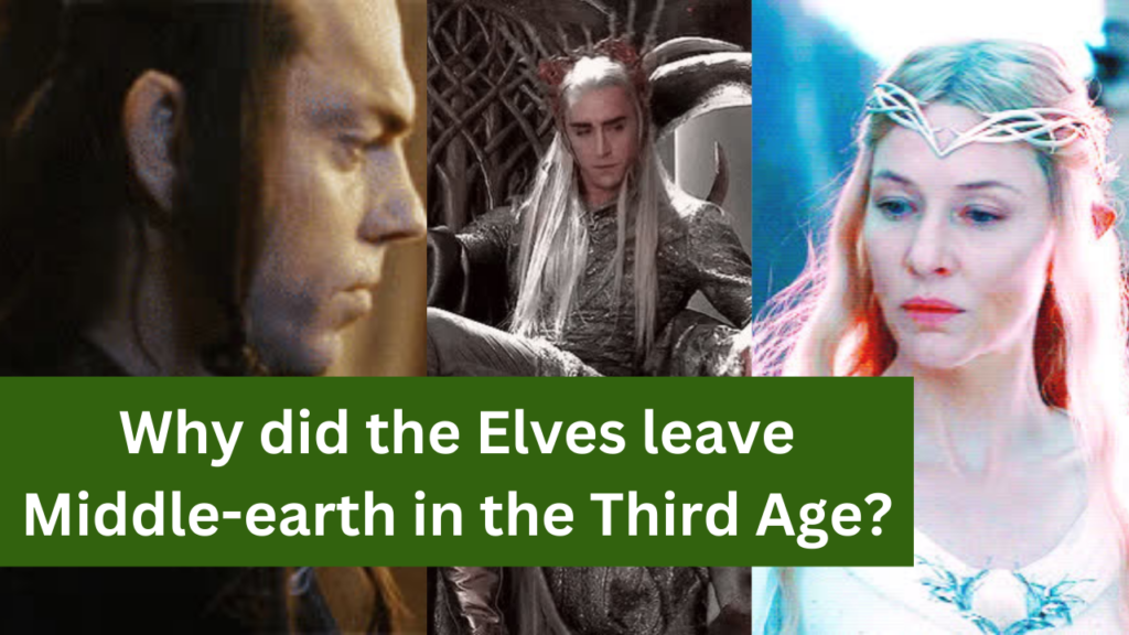 was it fair for the elves to leave middle earth